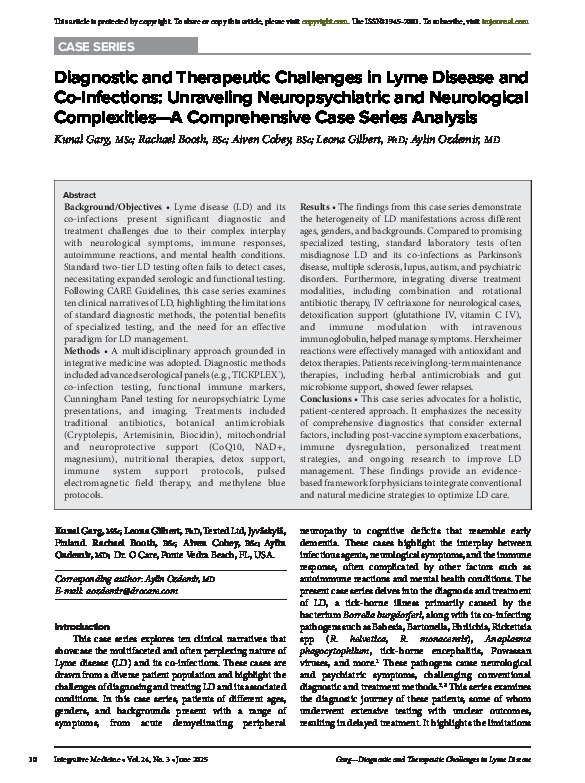 Diagnostic and Therapeutic Challenges in Lyme Disease and Co-Infections: Unraveling Neuropsychiatric and Neurological Complexities—A Comprehensive Case Series Analysis